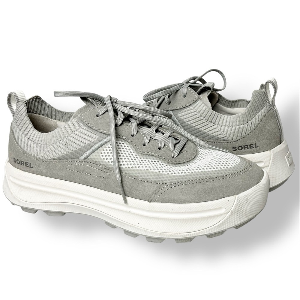 Sorel Women's Gray and White Sneakers
